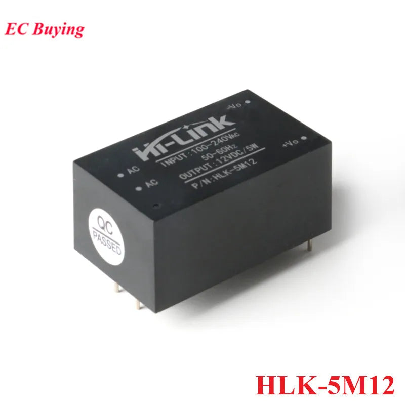 1Pc-2Pcs 5W 220V to 5V/3.3V/9V/12V/15V/24V AC DC Mini Power Supply Module Board Hi-Link HLK-5M03 5M05 5M09 5M12 5M15 5M24 5M05B