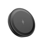 15W Ultra Thin Wireless Charger, Fast Qi Charging Pad with Compact 6cm Size, Lightweight Portable Design for Desk Bedroom Trave