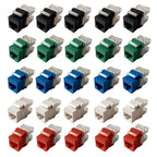 Cat6 RJ45 Keystone Jacks Module Connector Ethernet for Wall Plate Patch Panel 54DB