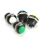 6PCS R13-507 Momentary Push Button Switch 16mm 6 Colors Self Reset Round Switch For Industrial Control Equipment