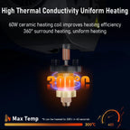New Version K1C Ceramic Heating Tube Thermistor Temperature Sensor for K1 SE K1 MAX 3D Printer Hotend Accessories Parts