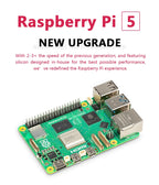 Official Original Raspberry Pi 5 Cortex-A76 Linux 2GB 4GB 8GB 16GB Arm Board Python Programlama PCIe Gigabit Ethernet USB3.0
