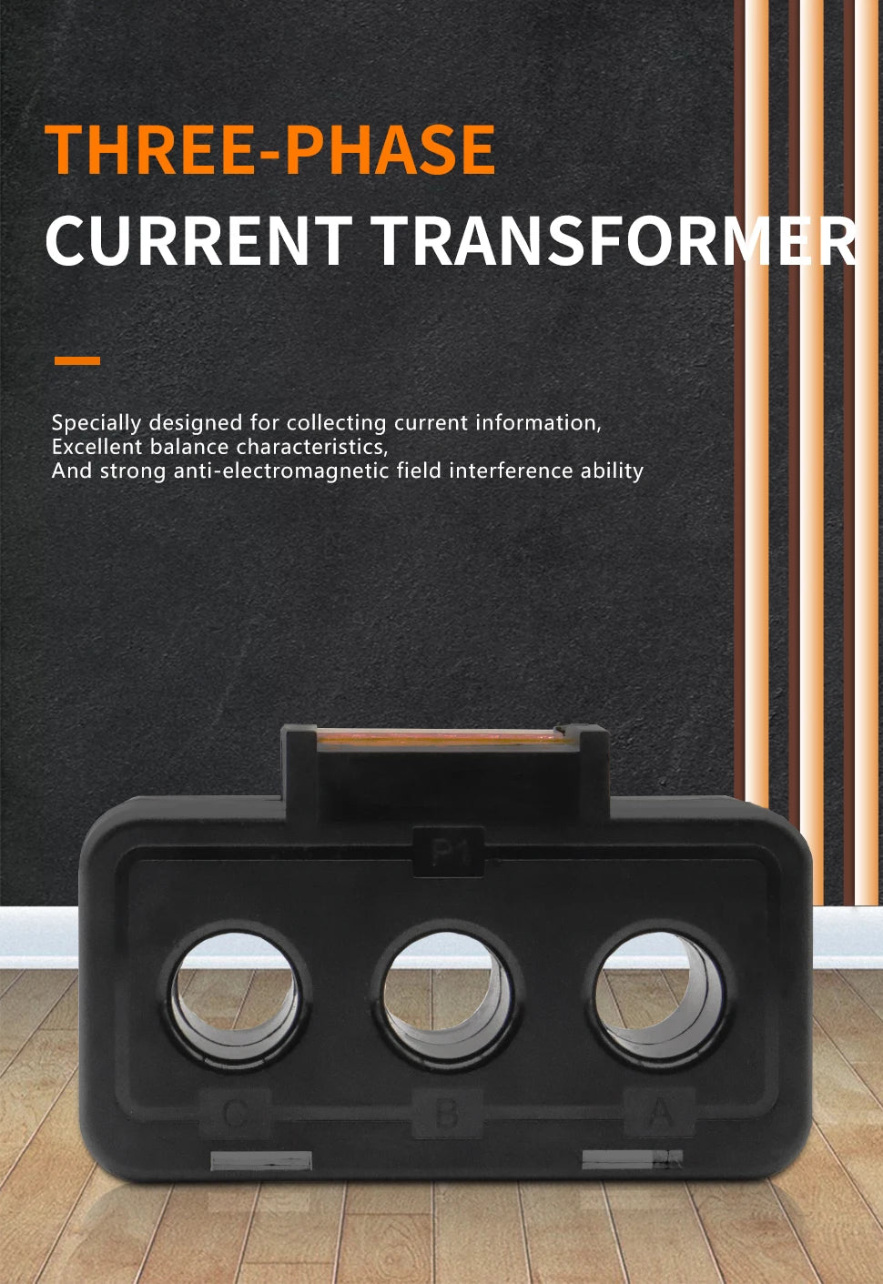 Three Phase 0.5 Class 18mm Current Transformer CT 30A 50A 100A 150A 200A AC Current Transformer