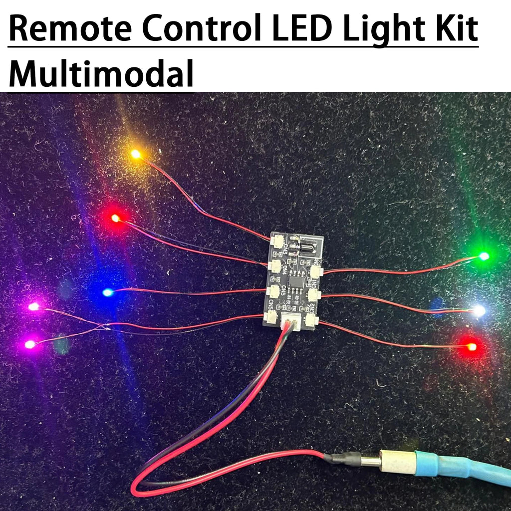 Remote Control LED Light Driver Board W 7XWired 0805 SMD LED FOR Toys Models Robots DIY Lighting Cars, Scene Model Sand Table