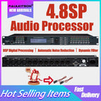 PaulKitson Professional Digital Signal Processor 4In 8Out 4.8SP DSP Speaker Management Professional Audio Stage Equipment System