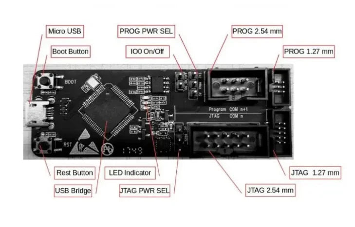 ESP-Prog Development Board JTAG Debug Program Downloader Compatible For ESP32 Supporting cable