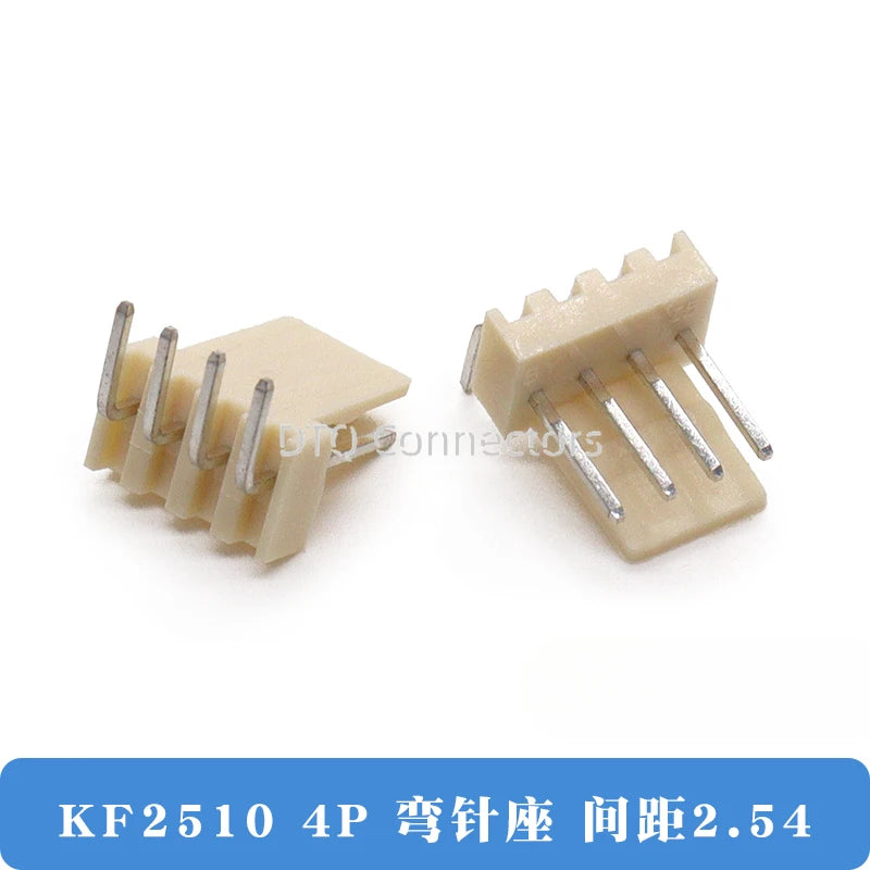 50/100PCS KF2510 connector straight pin socket bent pin socket 2.54MM 2A 3AW 4 5 6 8 10 12P