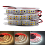 12V 24V LED Strip SMD 2835 Flexible LED Tape 5M 120 240 480Leds/m Waterproof Ribbon Diode Room Decor Warm Natural Cool White