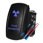12V 24V Boat Trim Tabs Switch (ON)-OFF-(ON) Momentary Rocker Switch Waterproof Blue Light ON-OFF Toggle Switch With Harness