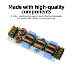 10A AC EMI Filter 110-250V Single-phase EMI Electromagnetic Interference Filter Audio Switching Power Supply Ripple Filter