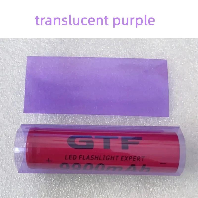 21700 Lithium Battery PVC Heat Shrinkable Film Battery Skin Heat Shrinkable Sleeve 10pcs/bag