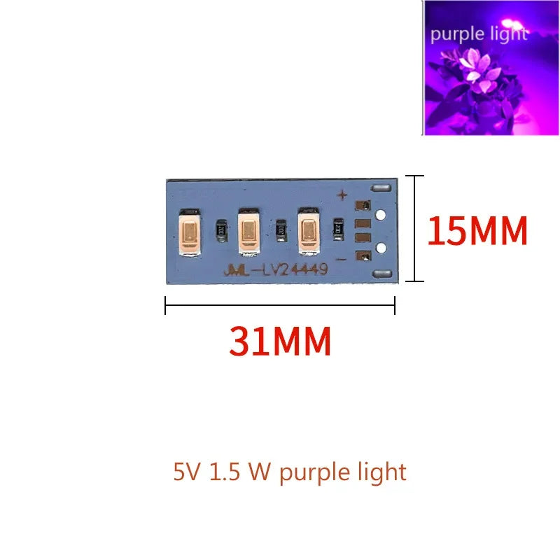 New 10pcs High Brightness 5V LED Color Lamp Bead Light Board Bulb 5730 SMD 1.5W Red Purple Yellow Green Blue Warm White Light