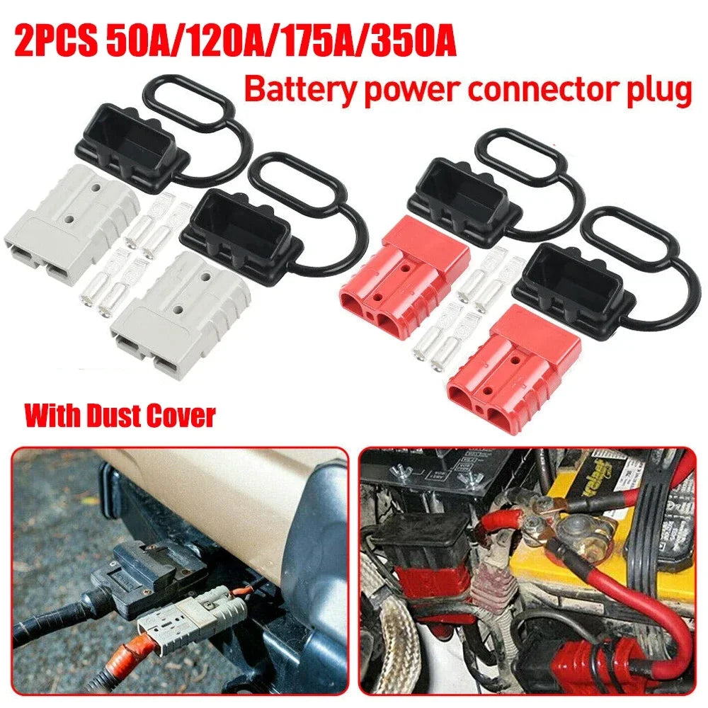 50A 120A 175A 350A  Anderson Connector Plug 2P 600V Quick Connect Battery Cable for Electric Forklift EV Car Power System