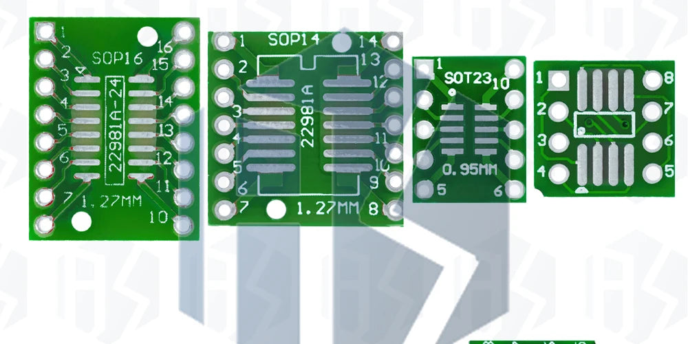 10PCS PCB Board Kit SMD Turn To DIP Adapter Converter Plate SOP MSOP SSOP TSSOP SOT23 8 10 14 16 20 28 SMT To DIP