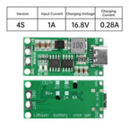 Type-C BMS 2S 3S 4S 1A 2A 4A 18650 Lithium Battery Charger Board Step-up Boost Module Li-Po Polymer Li-Ion Charger 8.4V 12.6V