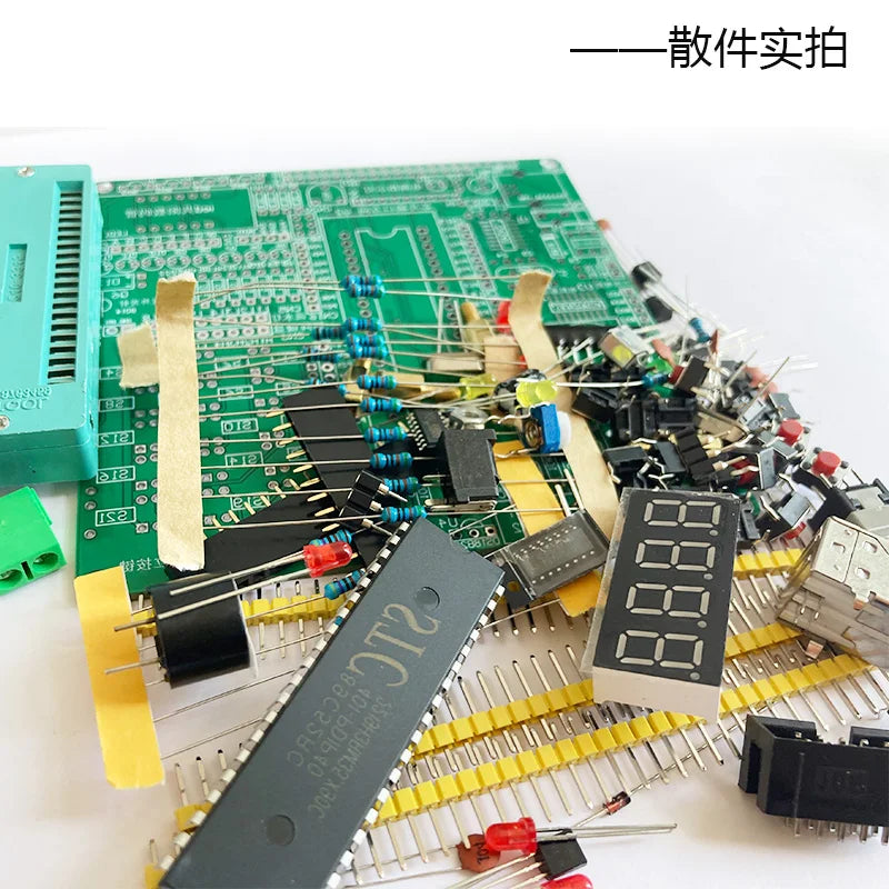 DIY KIT STC89C52 51‑52 MCU Development Board 8051 Microcontroller Learning Experiment Kit