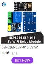 ESP8266 ESP-12F WIFI Wireless Module 1 Channel Relay Shield Overcurrent Protection Wi-Fi Network Relay Module 10A DC 7-30V
