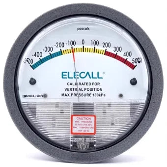 ELECALL EM2000 Differential Pressure Gauge Pa/Kpa/psi/mmH₂O for Air Gas Meters Barometer Pressure for Clean Room