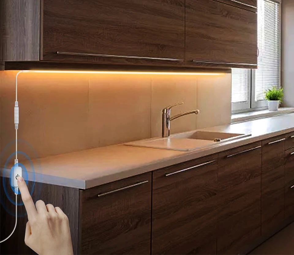 DC 12V-24V 4A Touch Sensor Light Dimmer Switch Controller Brightness Stepless Dimmable Touch Dimmer For LED Strip Light
