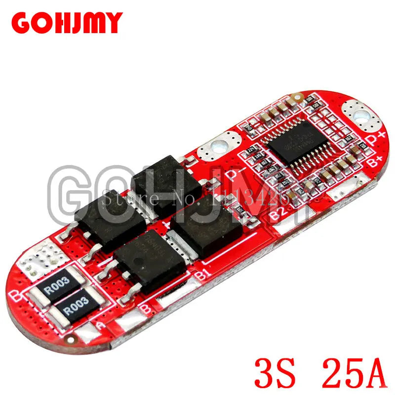 3S 6A 8A 10A 20A 25A 30A 40A 60A Li-ion Lithium Battery 18650 Charger PCB BMS Protection Board For Drill Motor Lipo Cell Module