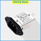 Single-phase AC T-Socket Power EMI filter CW1D-3/6/10A-T 250V Audio Power Purifier Suppress Electromagnetic Interference Signals