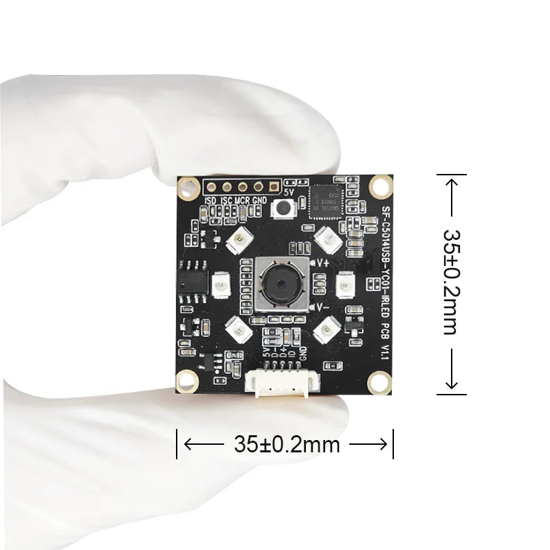 5MP 1080P 30fps Raspberry Pi OV5640 OV5648 Mini USB Camera Module with IR LED H.264 Video Compression CMOS Sensor