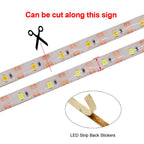 Dimmable 5V LED Strip Lights SMD2835 3528 60Leds/m Waterproof Ribbon Lights TV Backlight USB/Battery Powered Stripe Room Decor