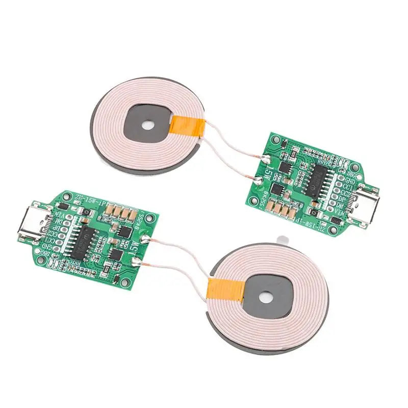 ♦15W Type-c Wireless Charging Module Coil Transmitter Board High Efficiency Inductive Charger DIY Circuit Module