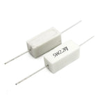 10PCS 5W 5% Cement Resistor Power Resistance 0.1R-100K 1R 2.7R 10R 43R 470R 0.15 0.25 0.47 0.68 1 3 10 12 22 27 47 100 500 ohm