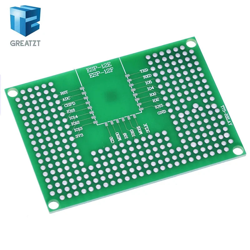 5x7CM Double Side Prototype PCB Board Breadboard Protoshield For Arduino Relay ESP8266 WIFI ESP-12F ESP-12E ESP32 ESP32S