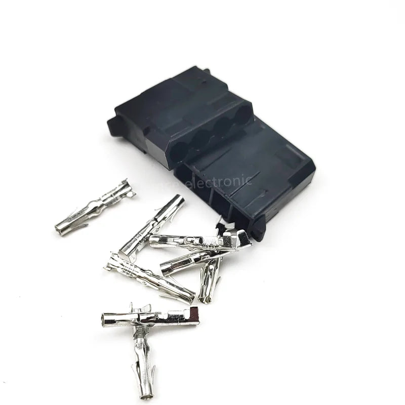 5/10 Sets Large 5.08mm 4 Position Male Plug Female Receptacle Housing + Contact Pin Terminal ATX / EPS Power Connector