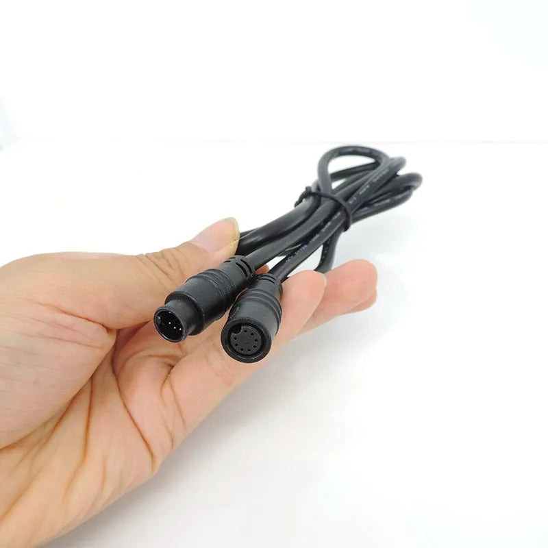 M8 6Pin 8Pin E-bike Line Electric Bicycle Waterproof Connector 1M Speed Sensor Male to Female Extension Cable 28awg 0.7A