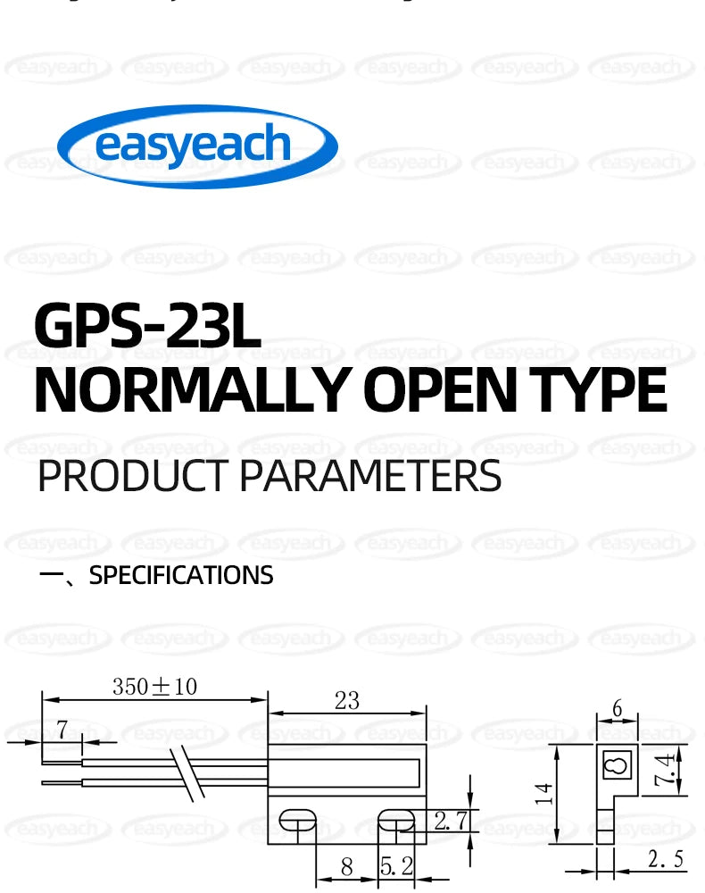 1PCS GPS-23 NO/NC switching Reed Magnetic Control Switch Replace PS-3150 Normally Open/Closed23*14MM Proximity Induction sensor