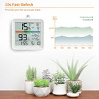 LCD Thermometer Hygrometer Sensor Gauge Indoor Room Digital Temperature Humidity Meter Weather Station For Home