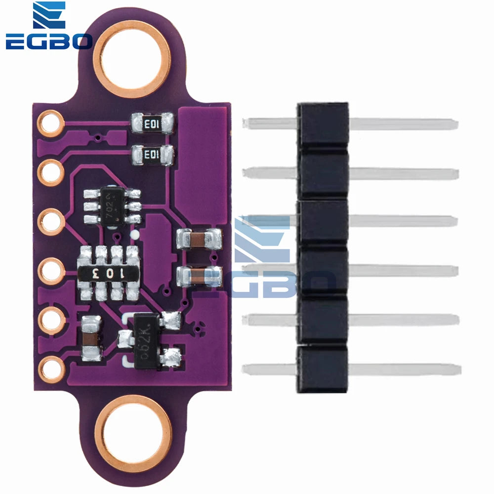 1~5PCS VL53L0X Time-of-Flight (ToF) Laser Ranging Sensor Breakout 940nm GY-VL53L0XV2 Laser Distance Module I2C IIC 3.3V/5V