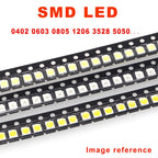 1 reel 0402 0603 0805 1206 3528 5050 5730 3020 3014 4014 SMD LED Red Yellow Green White Blue Orange Light Emitting Diode