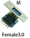 1pc MICRO MINI 5P 4P 9P 10P  type-c USB To Dip Female B-type Square Interface Printer Mike PCB Converter Adapter Breakout Board