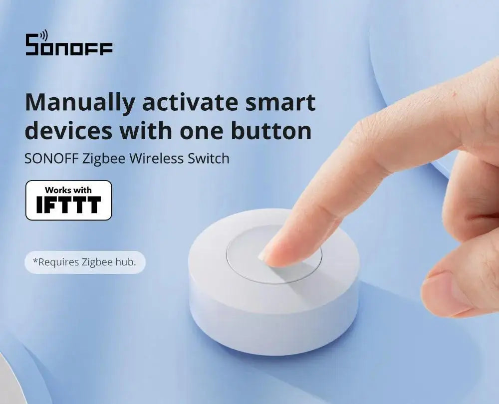 SONOFF SNZB-01P Zigbee Wireless Switch Button Smart Scene Switch Smart Home Voice Control For EWeLink APP Alexa Home Assistant