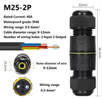 Heavy Duty Quick Connect Terminal Block T-type, IP68 Waterproof 2/3/4/5Pin for Secure & Fast Damp-Proof Wiring Connector