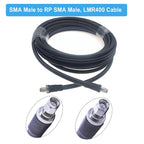 LMR 400 SMA to SMA Male/RP SMA Male Connector Cable Low Loss 50 Ohm 50-7 Cord WIFI Antenna Extension Jumper RF Coaxial Adapter