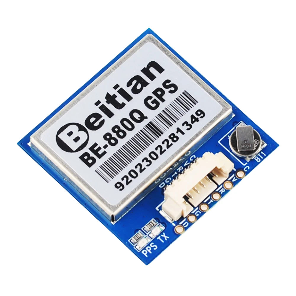 BE-880Q GNSS GPS Module M10050 Chip QMC5883 Compass Ultra Low Power 28x28x8.4mm for RC Drone FPV Flight Controller DIY Project