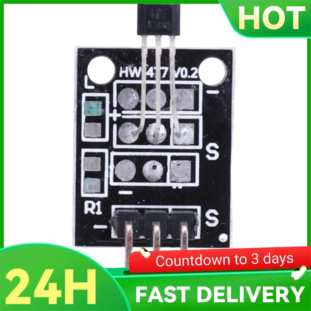 KY-003 Hall Effect Sensor Module A3144 Standard Hall Effect Magnetic Sensor Module Works with Arduino Boards