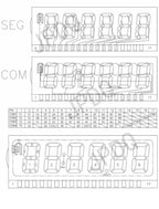 PIC microcontroller development board segment LCD segment code LCD development board PIC16F1937 RS232 485