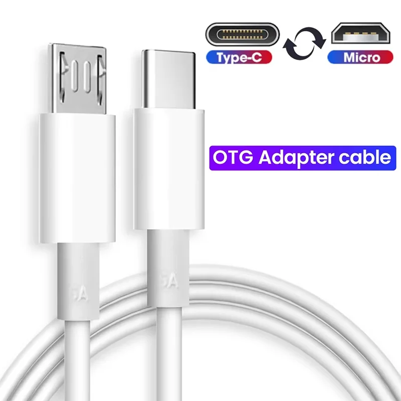 2.4A USB C To Micro USB Fast Charging Data Cable Type C Male To Micro USB Male Quick Charger Adapter for Hwawei Samsung Xiaomi