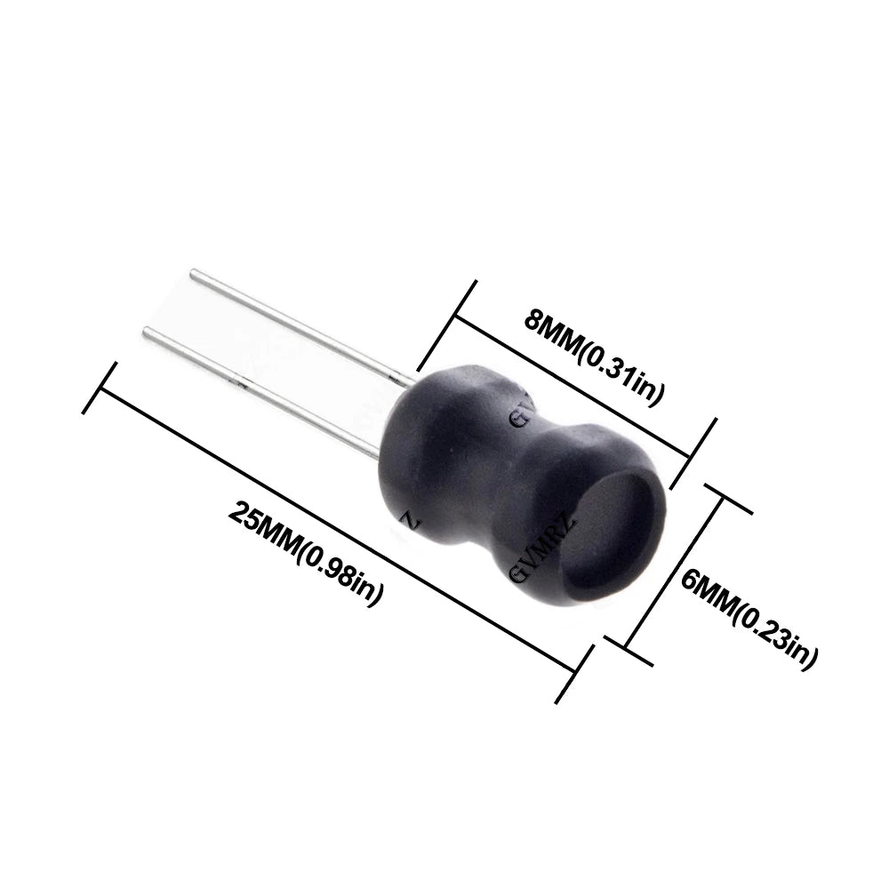 10PCS 3.3MH 2.2MH 4.7MH 0608 6*8mm 10MH I-shape Power Inductor Inductance 1MH 68uh 100uh 150UH 220 330 470 uH Copper Coi