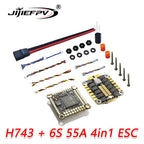 JIJIEFPV H743 Flight Controller H7 FC H743 Stack 8S 55A 60A 70A 4in1 ESC For 5inch DJI RC FPV Freestyle Drone DIY Parts
