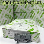 WAGO 2001‑1401 2001‑1404 2001‑1407 DIN Rail Terminal Block 1.5mm² Push‑in CAGE CLAMP 4‑conductor Rail Mount Wiring Connector