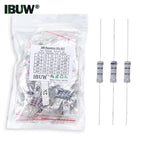 1/2W 1W 2W 3W Resistance 5% Metal Film Resistor Assortment Kit Set 30Kinds Each 5/10PCS 1R~750R 1K~820K Ohm