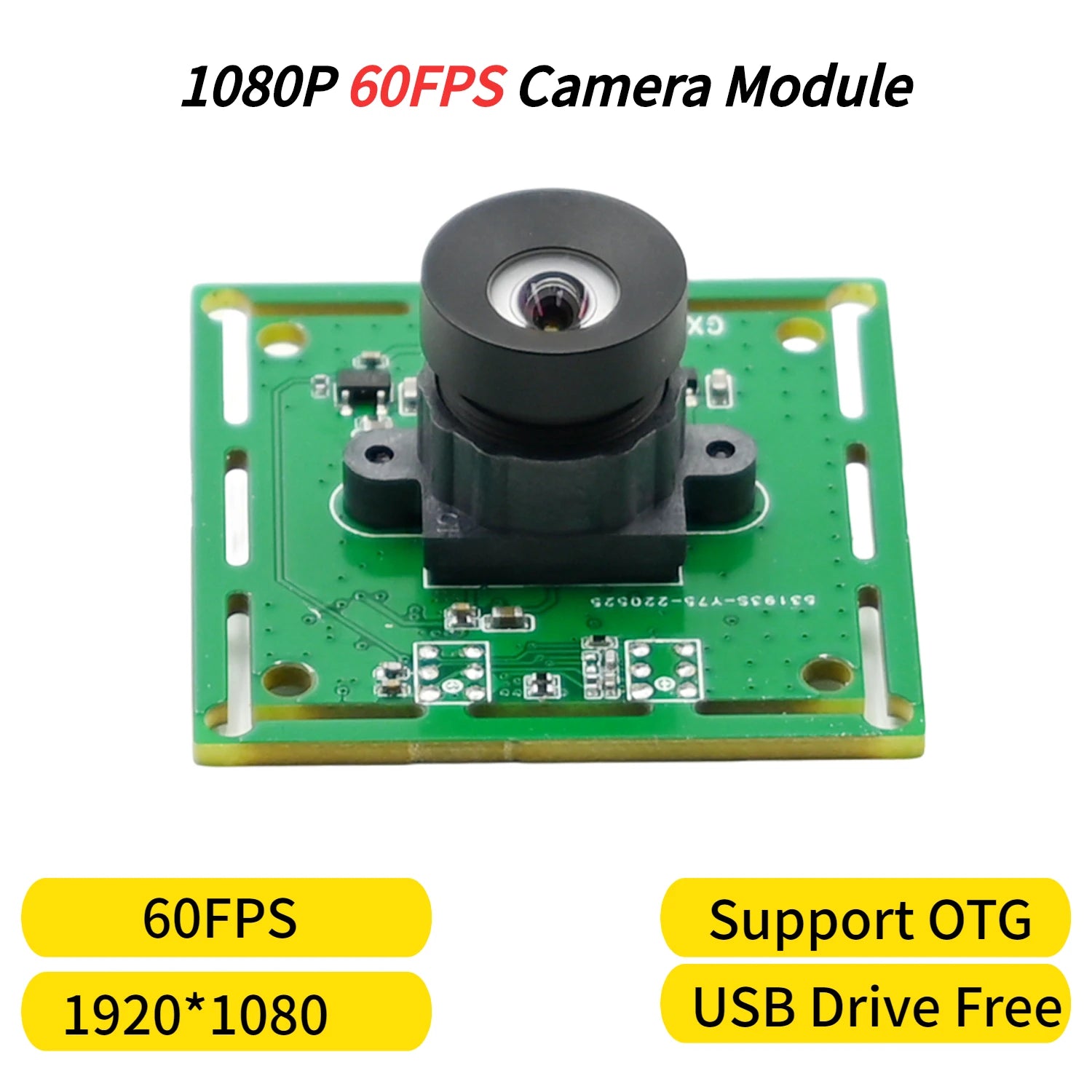 OV2735, 1080P USB Camera Module,30fps,2MP 1920x1080 HD,For Raspberry Pie PC Android Face Recognition，UVC Compatible