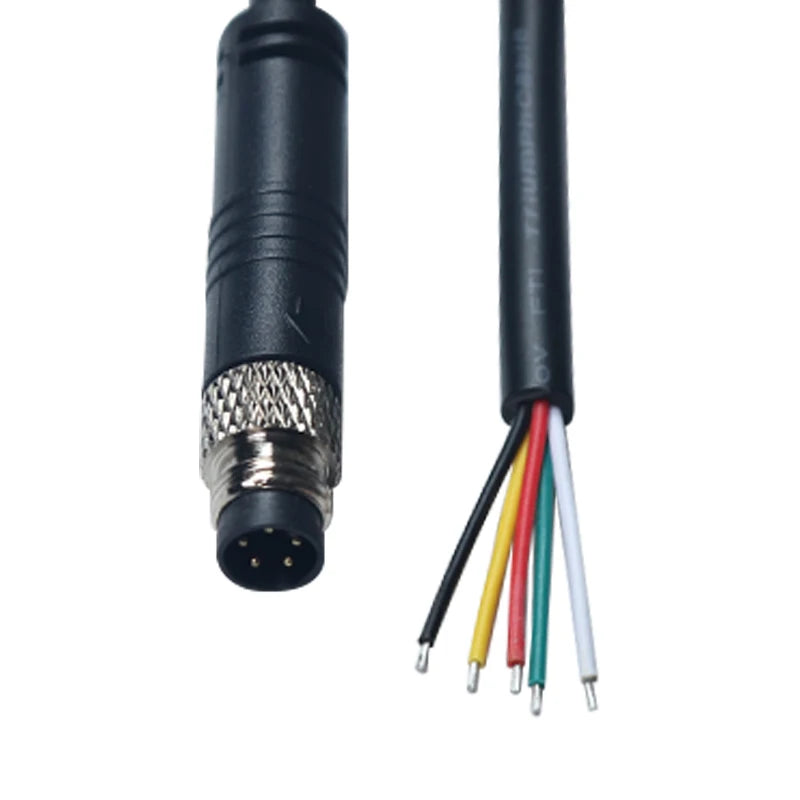 Waterproof M8 Male Female Aviation Plug Socket 3pin 4pin 5pin 6pin Straight Circular M8 Sensor Electrical Connector Power Cable